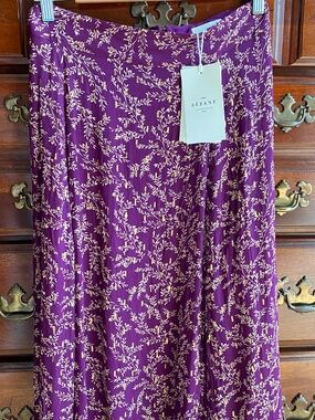 Sezane TABATA Midi Skirt w/ side slit NWT